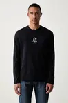 Armani Exchange  tričko s dlouhým rukávem pánské bavlněné