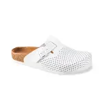 Leon 4700 Pánske celokožené korkové vsuvky 45 - 28,5 cm, biela, 2,5 cm