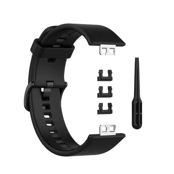 BStrap Silicone remienok na Huawei Watch Fit, black