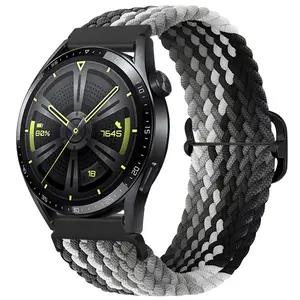 BStrap Elastic Nylon remienok na Samsung Gear S3, black qiao