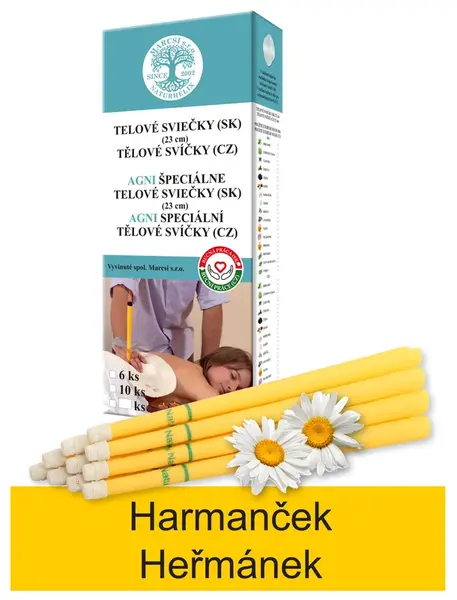 Telové sviečky HARMANČEK (set6)
