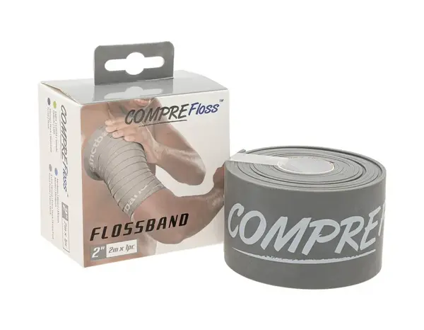 COMPREFloss Flossband 5x206cm sivá