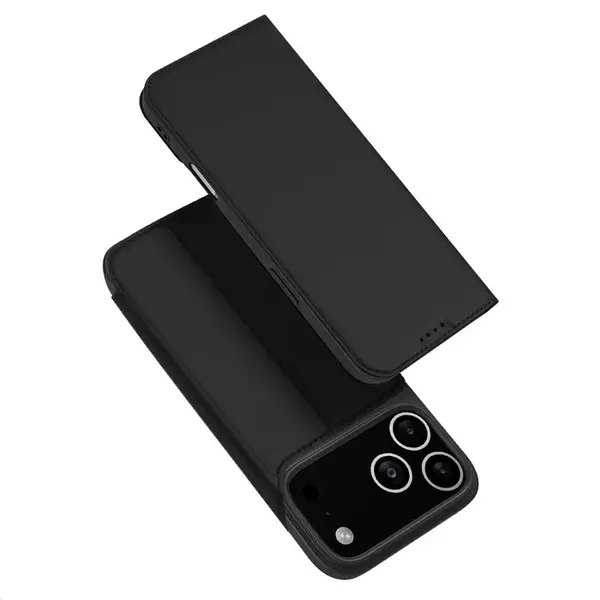 Dux Ducis Skin Pro knižkové puzdro na iPhone 17 Pro Max, čierne