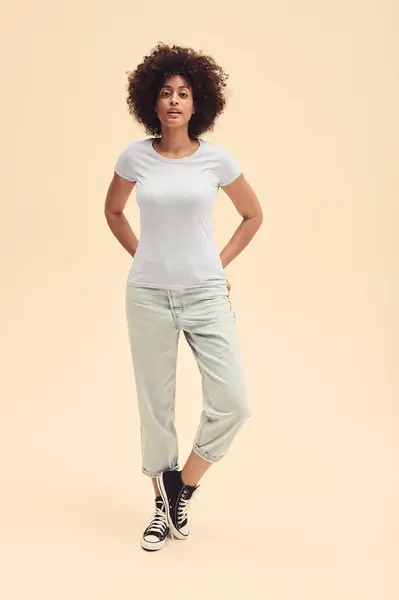 Iconic 195 Ringspun Premium Premium Fruit of the Loom Women's T-shirt