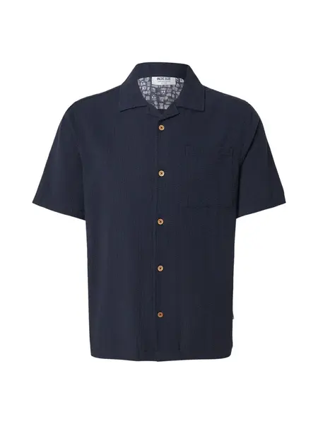 INDICODE JEANS Košeľa 'Drill'  námornícka modrá
