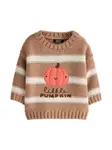 Next Sveter 'Halloween'  krémová / hnedá / tmavohnedá / svetločervená
