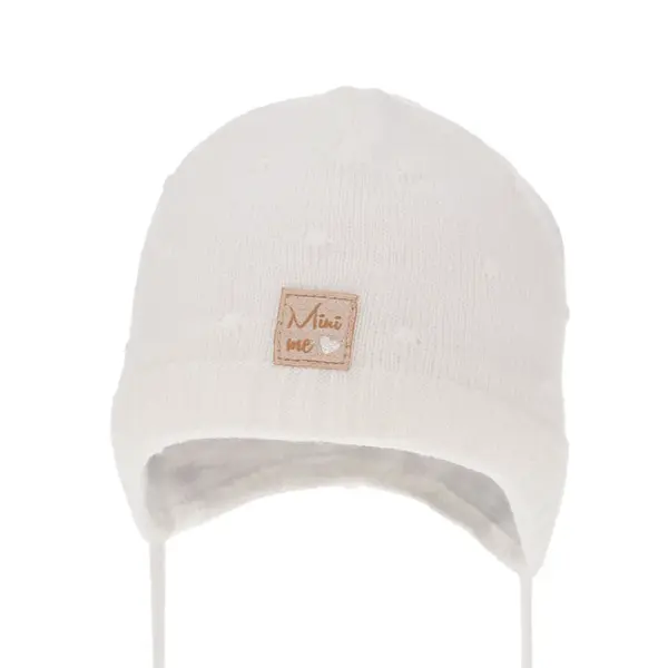 AGBO Dívčí podzimní/jarní čepice bílá Celine