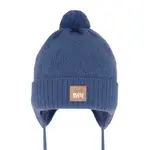 AGBO Chlapecká podzimní/jarní čepice modrá s bambulí Farel