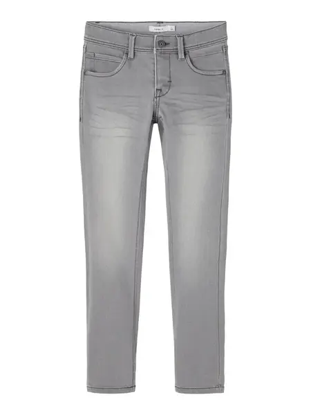 NAME IT Džínsy 'Silas'  sivý denim