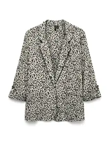 VERO MODA Blejzer 'VMJESMILO'  sivobéžová / čierna