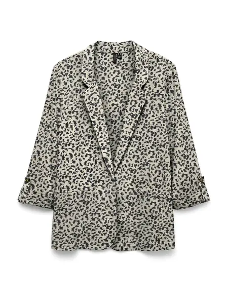 VERO MODA Blejzer 'VMJESMILO'  sivobéžová / čierna