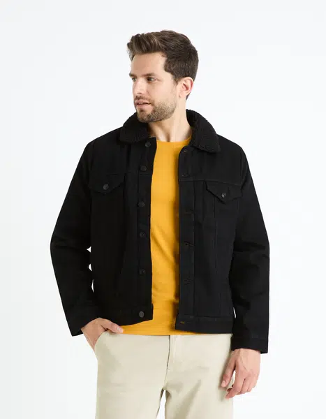 Celio Džínová bunda sherpa Cudensherp - Pánské