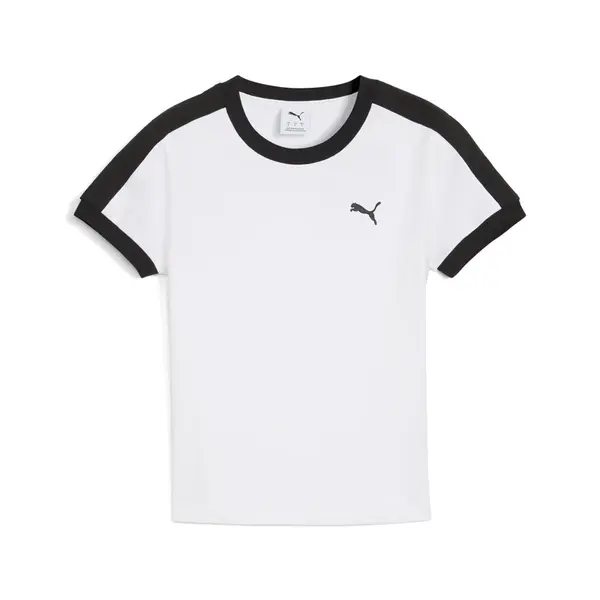 PUMA Tričko 'T7'  čierna / biela
