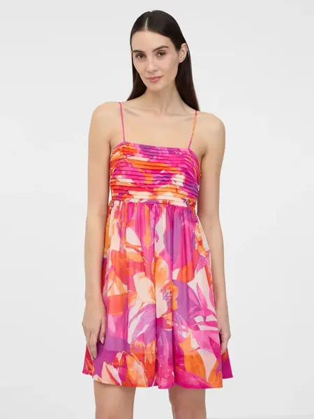 Orsay Tmavě růžové dámské šaty ke kolenům - Dámské