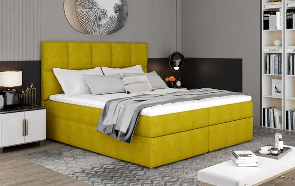 Boxspring Glossy Rozměr: 165 x 210 cm, látka: Omega68