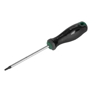 Šroubovák TORX s otvorem , T8 x 75 mm, S2, STALCO