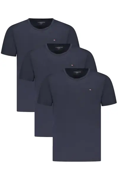 TOMMY HILFIGER MEN'S SHORT SLEEVE T-SHIRT BLUE