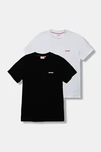 HUGO Dětské bavlněné tričko HUGO 2-pack