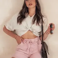 Růžové dámské šortky BEACH VIBE