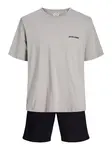 JACK & JONES Krátke pyžamo 'JACEverest'  sivá / čierna