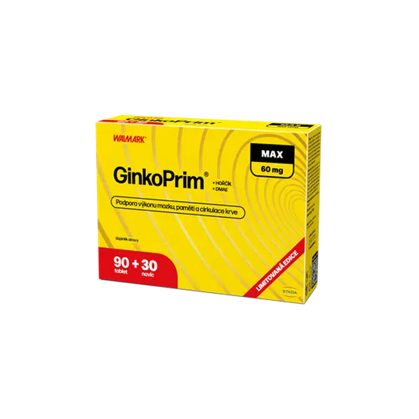 Walmark GinkoPrim MAX limitovaná edice 2025 90 + 30 tablet NAVÍC