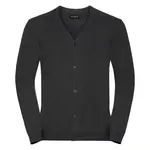 Men's classic and easy to care for, zipped sweater with neckline V R715M 50/50 50% Cotton 50% acrylic CottonBlend TM weave 12 275g