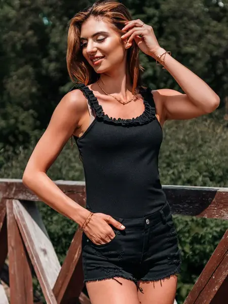 Edoti Women's denim shorts WLR013