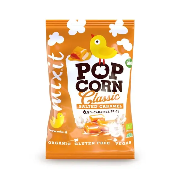 Mixit Velký BIO popcorn Slaný karamel 75 g