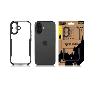 Zadní kryt Tactical Quantum Stealth pro Apple iPhone 17, transparentní černá