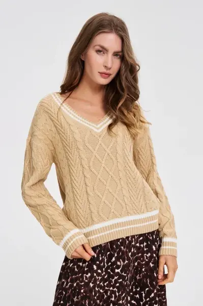 Marisse WOMEN'S SWEATER Z-SW-4828 BEIGE