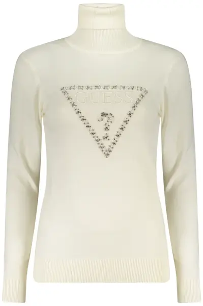 Krémový rolák s ozdobným logem