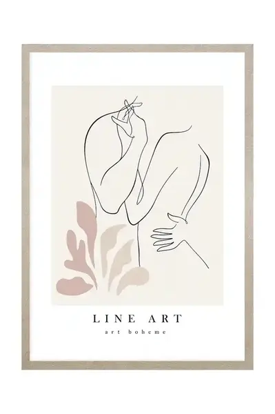 Nástěnná dekorace v rámu home & lifestyle 50 x 70 cm