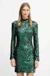 Šaty Pinko zelená barva, mini, přiléhavé, 105544 A2Q4