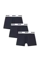 Dětské boxerky BOSS 3-pack tmavomodrá barva, J52663