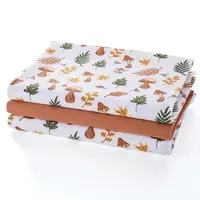 Bavlněné utěrky HOUBY 50 x 70 cm sada 3 ks