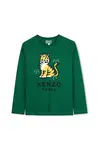 Dětské bavlněné tričko s dlouhým rukávem Kenzo Kids