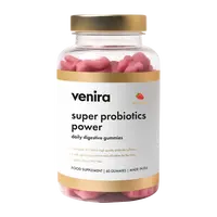 VENIRA Super probiotics power - medvídci na zlepšení trávení jahoda 60 ks