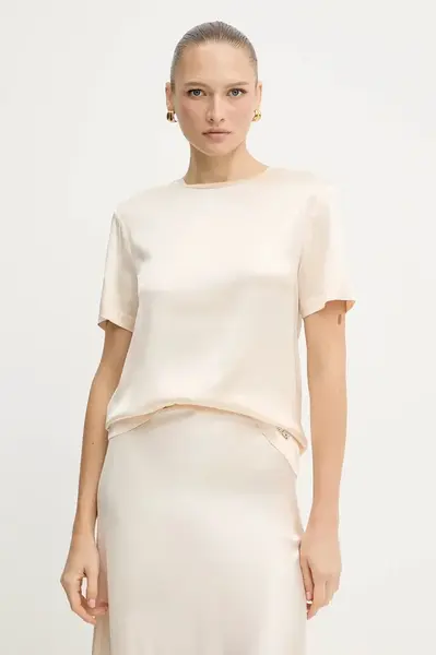 Tričko Silvian Heach OREILLE dámské, béžová barva, GPA25530BL