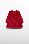 Kojenecké velurové šaty Abel&Lula červená barva, mini, 5508