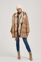Marisse Large Brown Checkered Scarf