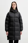 Péřová bunda Calvin Klein Jeans černá barva, zimní, LV047D502G