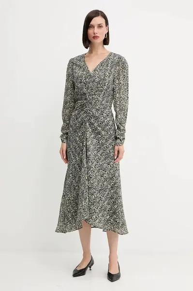 Šaty BOSS Orange C_DERODEO černá barva, maxi, 50544051