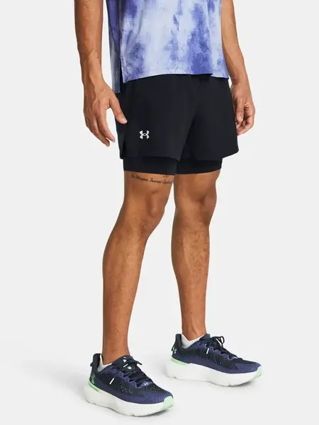 Under Armour Kraťasy UA LAUNCH 5'' 2-IN-1 SHORTS-BLK - Pánské