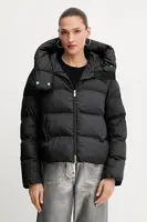 Bunda Pinko černá barva, zimní, oversize, 101602 A2P6