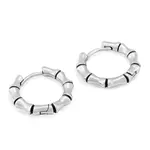 Troli Stylové ocelové kruhové náušnice