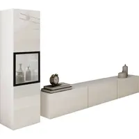 MID.YOU OBÝVACÍ STĚNA, bílá, vysoce lesklá bílá