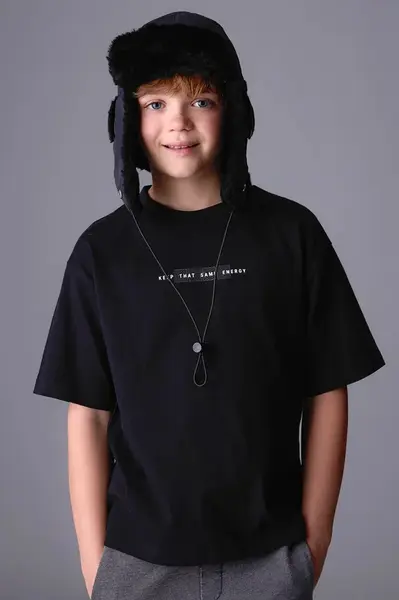 Dětské tričko Mayoral černá barva, 7001