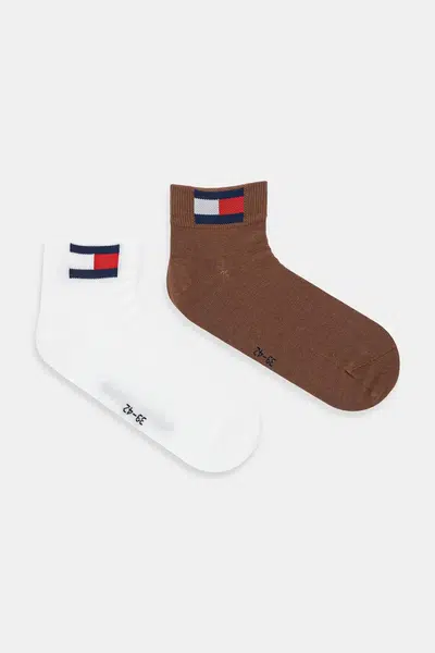 Ponožky Tommy Hilfiger 2-pack žlutá barva, 701228223