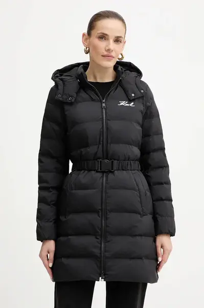 Bunda Karl Lagerfeld černá barva, zimní, A1W15047