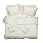 SCANquilt povlečení EXCLUSIVE TENCEL PLUS peříčka smetanová 140 x 200/70 x 90 cm